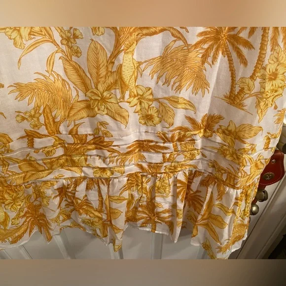 Seafolly Cast Away Tuscan Sun 100% Cotton Beach Cover Up Dress SzM - Picture 12 of 14